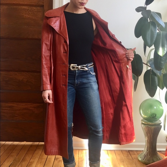 Leather trench - Picture 4 of 8